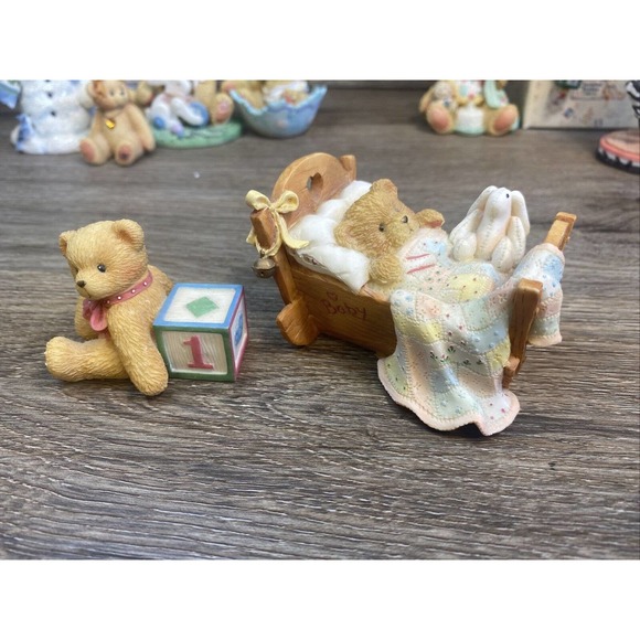 Lot Of 10 Enesco Cherished Teddies From 1992 to 1998, 2 Boxes Birthday, Carousel - Picture 13 of 16